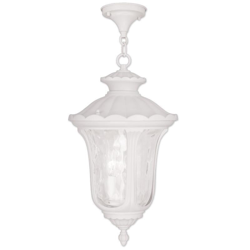 Livex Oxford 3 Light White Chain Lantern - C185-7858-03