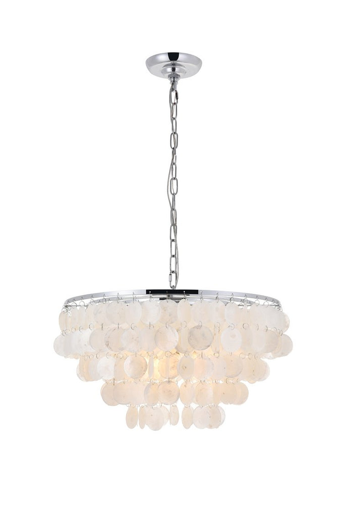 ZC121-LD5050D20C - Living District: Selene 4 light Chrome Pendant