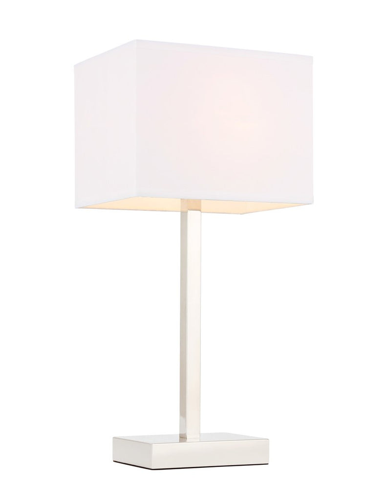 ZC121-TL3042PN - Regency Decor: Katherina 1 light Polished Nickel Table Lamp