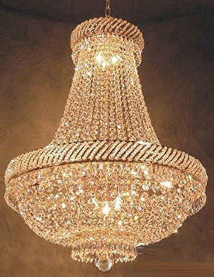 French Empire Crystal Chandelier Lighting H26" X W23" - A500-448/9