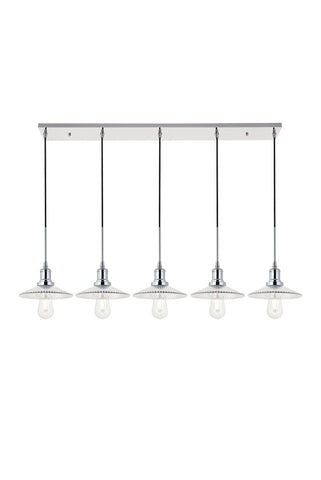 ZC121-LD4040D48C - Living District: Waltz 5 light chrome Pendant