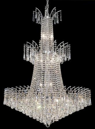 C121-8032G32C By Regency Lighting-Victoria Collection Chrome Finish 18 Lights Chandelier