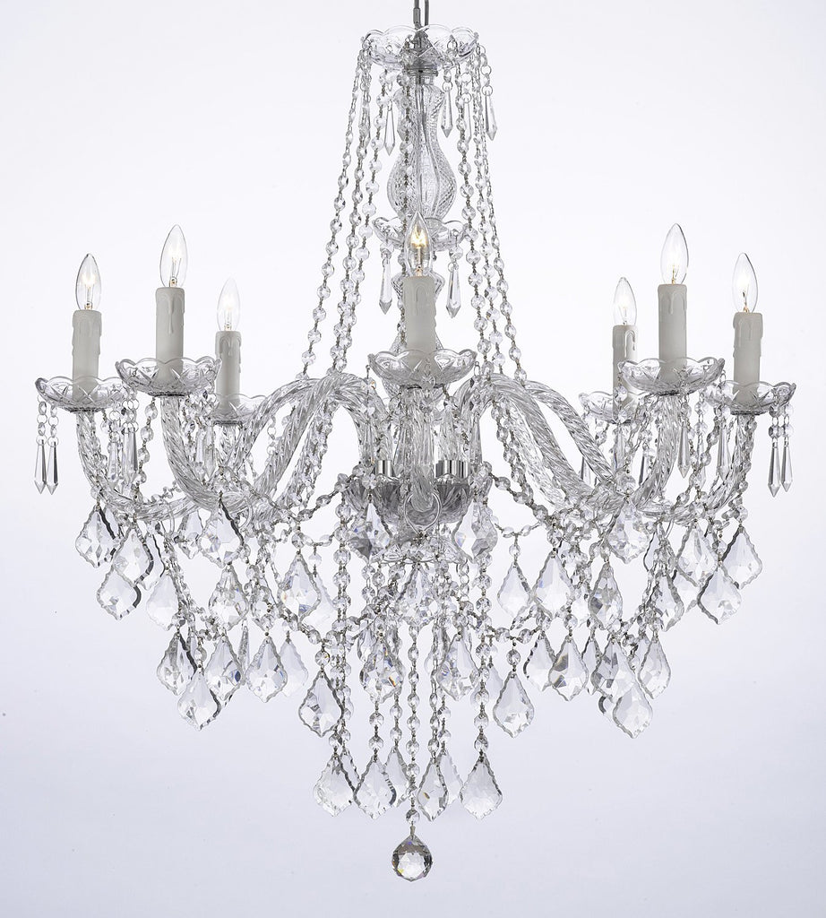 Crystal Chandelier Lighting Pink Hearts Glass 5 Lights H19" X Wd 19" Ceiling Fixture Pendant Lamp New Chandeliers Murano - B21/CS/11987/5