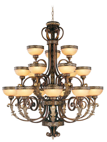 Livex Seville 18 Light PBZ Chandelier - C185-8539-64