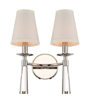 2 Light Polished Nickel Transitional Sconce - C193-8862-PN