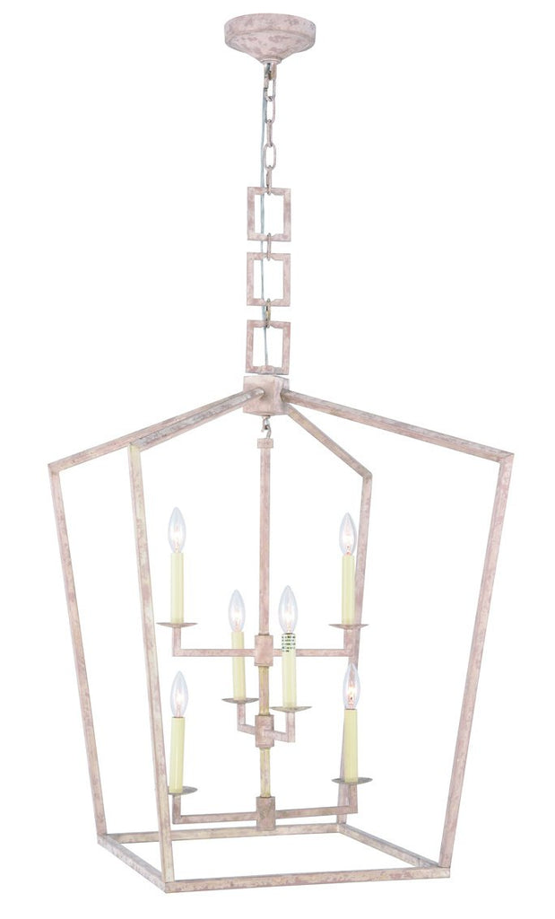 ZC121-1512D24IW - Urban Classic: Denmark 6 light Ivory wash Chandelier