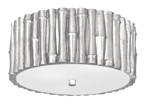 2 Light Antique Silver Coastal Ceiling Mount - C193-9010-SA