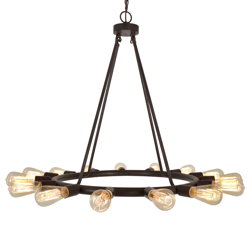 15 Light Charcoal Bronze Chandelier - C193-9046-CZ