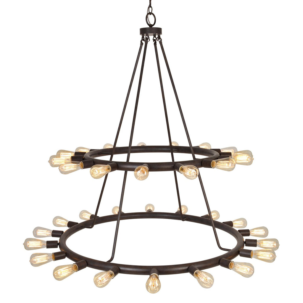 33 Light Charcoal Bronze Chandelier - C193-9049-CZ