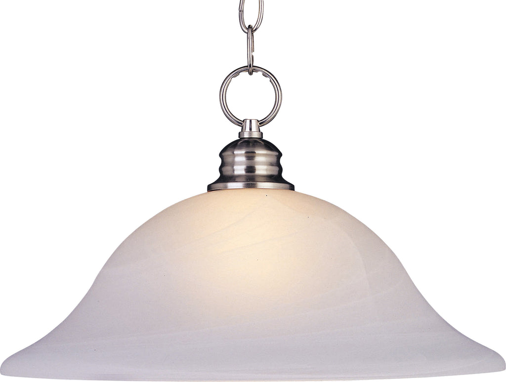 Essentials 1-Light Pendant Satin Nickel - C157-91076MRSN