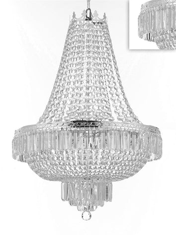 French Empire Crystal Chandelier Lighting-Great for the Dining Room, Foyer, Entry Way,Living Room! H30" X W24" - A500-B102/CS/870/9
