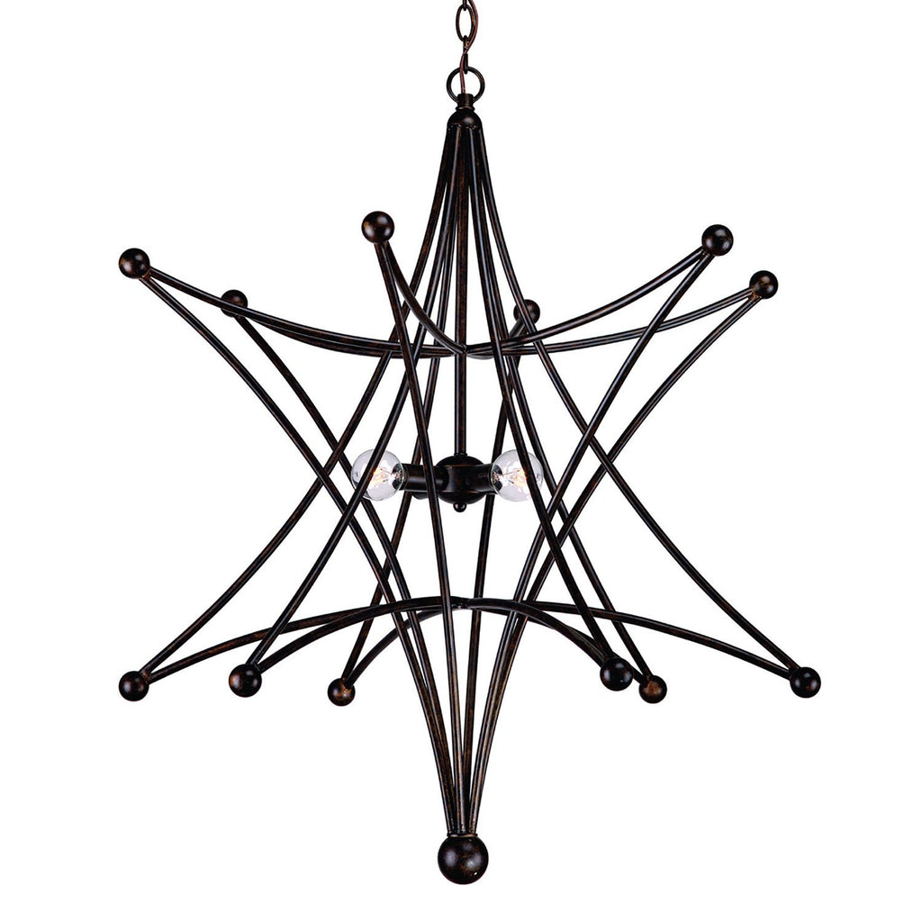 4 Light English Bronze Chic Chandelier - C193-9236-EB