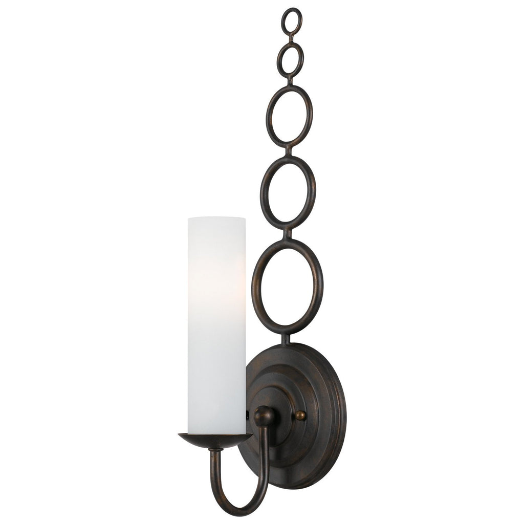 1 Light English Bronze Industrial Sconce - C193-9261-EB