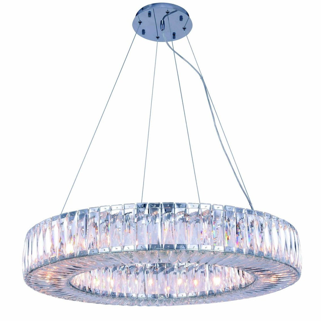 ZC121-2116D32C/RC - Regency Lighting: Cuvette 20 light Chrome Chandelier Clear Royal Cut Crystal