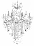 Maria Theresa Chandelier Crystal Lighting Chandeliers H50" X W37" Great For Large Foyer / Entryway Trimmed With Spectra (Tm) Crystal - Reliable Crystal Quality By Swarovski - A500-B12/Silver/21510/15+1Sw