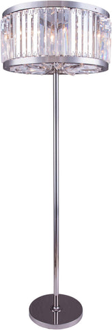 C121-1203FL25PN/RC By Elegant Lighting - Chelsea Collection Polished nickel Finish 6 Lights Floor Lamp