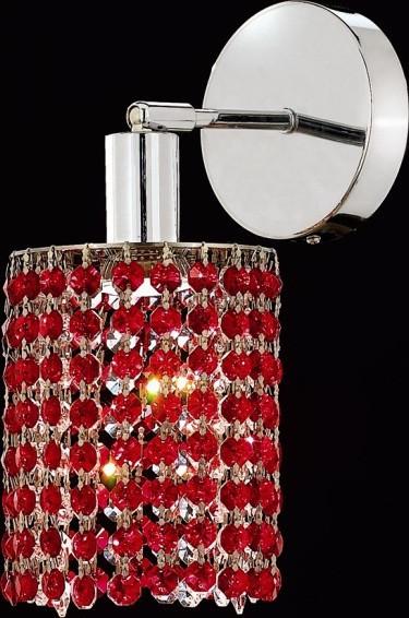 C121-1281W-R-R-BO/RC By Elegant Lighting Mini Collection 1 Lights Wall Sconce Chrome Finish