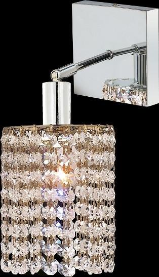 ZC121-1281W-S-R-CL/EC By Regency Lighting Mini Collection 1 Lights Wall Sconce Chrome Finish