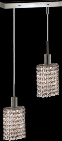 ZC121-1282D-O-E-CL/EC By Regency Lighting Mini Collection 2 Lights Pendant Chrome Finish