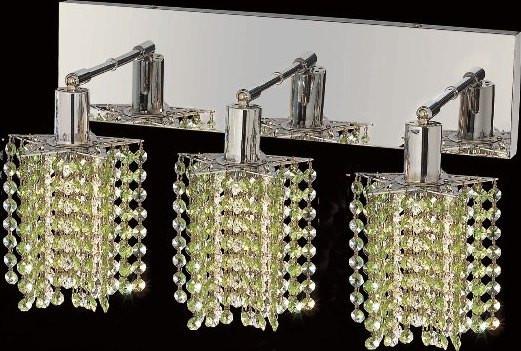 C121-1283W-O-P-LP/RC By Elegant Lighting Mini Collection 3 Lights Wall Sconce Chrome Finish