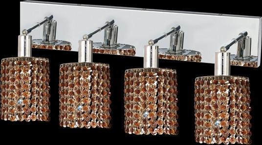 C121-1284W-O-R-TO/RC By Elegant Lighting Mini Collection 4 Lights Wall Sconce Chrome Finish