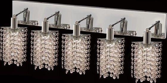 ZC121-1285W-O-P-CL/EC By Regency Lighting Mini Collection 5 Lights Wall Sconce Chrome Finish