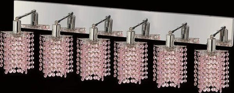 C121-1286W-O-P-RO/RC By Elegant Lighting Mini Collection 6 Lights Wall Sconce Chrome Finish
