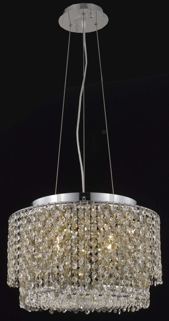 ZC121-1298D16C-CL/EC By Regency Lighting Moda Collection 4 Light Chandeliers Chrome Finish