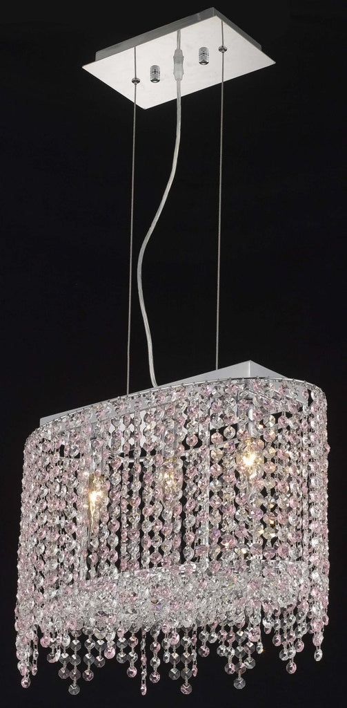 ZC121-1392D18C-CL/EC By Regency Lighting Moda Collection 3 Light Chandeliers Chrome Finish