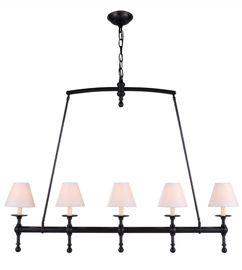 C121-1407G45BZ By Elegant Lighting - Liberty Collection Bronze Finish 5 Lights Pendant lamp