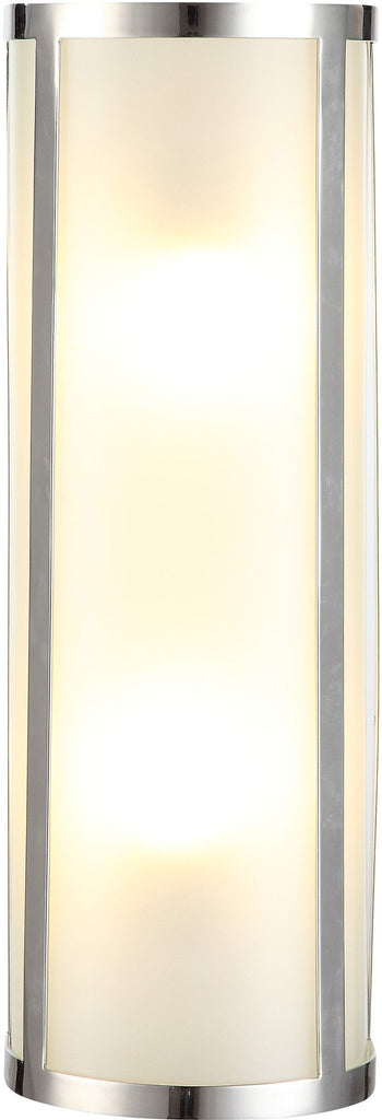 C121-1427W5PN By Elegant Lighting - Sierra Collection Polished Nickel Finish 2 Lights Wall Sconce