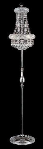 ZC121-V1800FL12C/EC By Elegant Lighting Primo Collection 6 Light Floor Lamps Chrome Finish