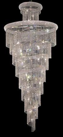 ZC121-V1800SR36C By Regency Lighting-Primo Collection Chrome Finish 32 Lights Chandelier