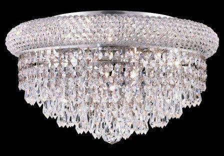 C121-1802F16C By Regency Lighting-Primo Collection Chrome Finish 8 Lights Flush