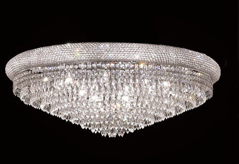 ZC121-1802F36C/EC By Regency Lighting - Primo Collection Chrome Finish 20 Lights Flush Mount