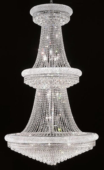 ZC121-1802G42C/EC By Regency Lighting - Primo Collection Chrome Finish 38 Lights Foyer/Hallway