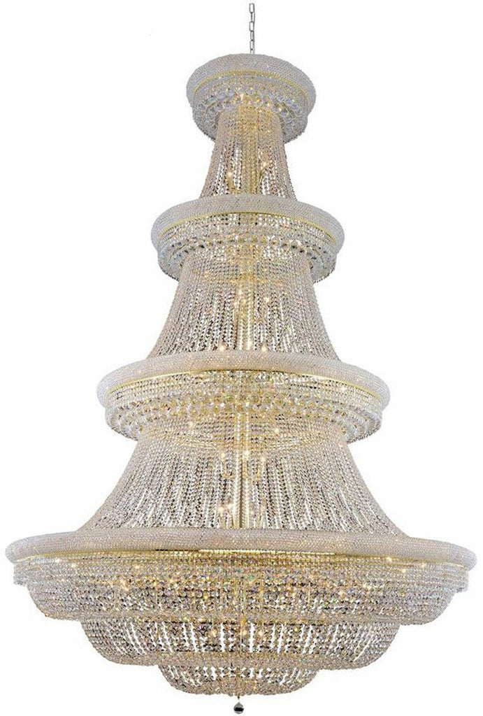 C121-1803G72G/EC By Elegant Lighting - Primo Collection Gold Finish 66 Lights Foyer/Hallway