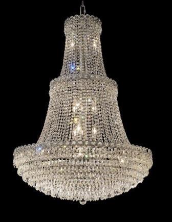 C121-1902G30C By Regency Lighting-Century Collection Chrome Finish 17 Lights Chandelier