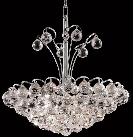 ZC121-2001D18C/EC By Regency Lighting - Godiva Collection Chrome Finish 8 Lights Dining Room