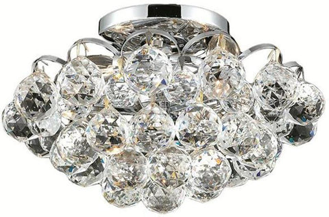 ZC121-2001F12C/EC By Regency Lighting - Godiva Collection Chrome Finish 4 Lights Flush Mount