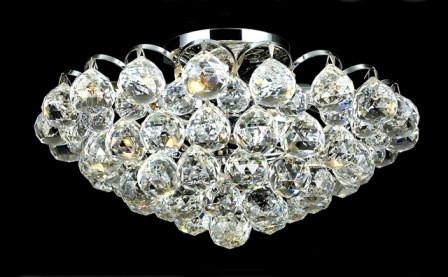 C121-2001F14C By Regency Lighting-Godiva Collection Chrome Finish 4 Lights Flush