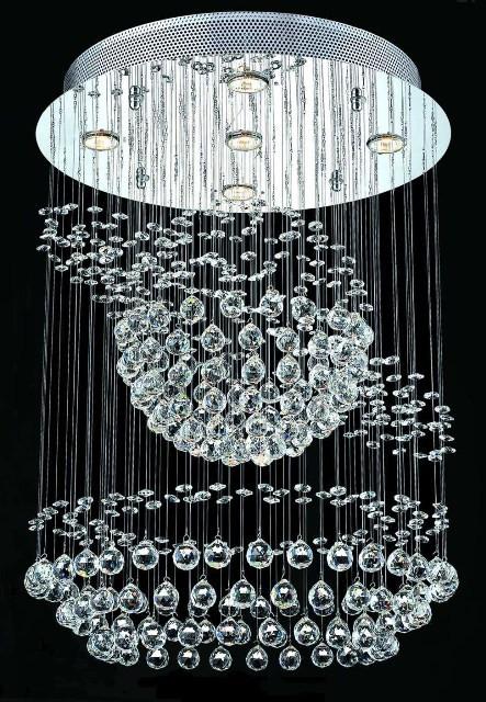 C121-2026D22CBy Regency Lighting - Galaxy Collection Polished Chrome Finish Chandeleir