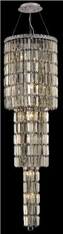 C121-2030G54C-GT/RC By Elegant Lighting Maxim Collection 12 Light Chandeliers Chrome Finish