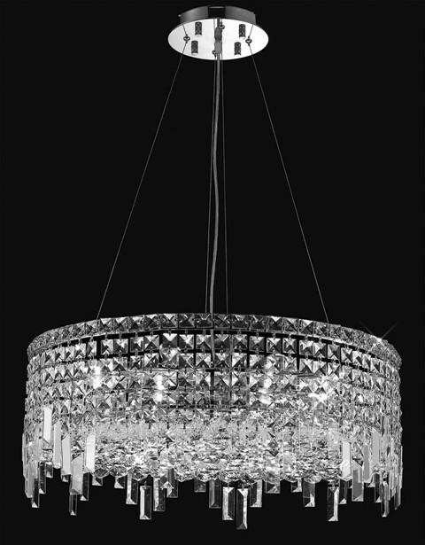 ZC121-V2031D24C By REGENCY - Maxim Collection Polished Chrome Finish Chandelier