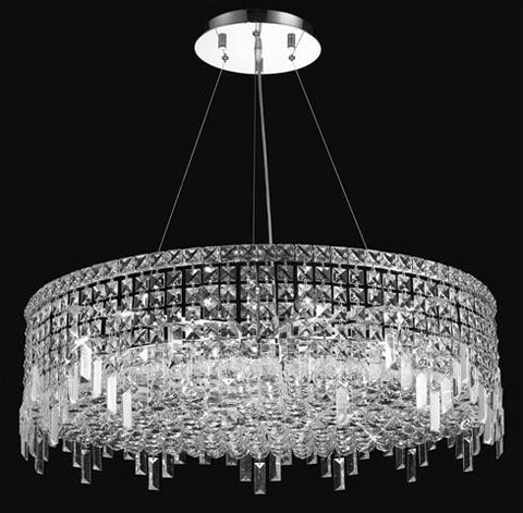 ZC121-V2031D32C By REGENCY - Maxim Collection Polished Chrome Finish Chandelier