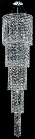 ZC121-2031G80C/EC By Regency Lighting Maxim Collection 22 Light Chandeliers Chrome Finish