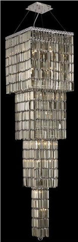 C121-2032G66C-GT/RC By Elegant Lighting Maxim Collection 18 Light Chandeliers Chrome Finish