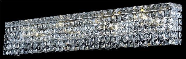 ZC121-V2033W30C/EC By Elegant Lighting Maxim Collection 6 Light Wall Sconces Chrome Finish