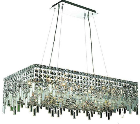 ZC121-V2035D36C/EC By Elegant Lighting - Maxim Collection Chrome Finish 16 Lights Dining Room