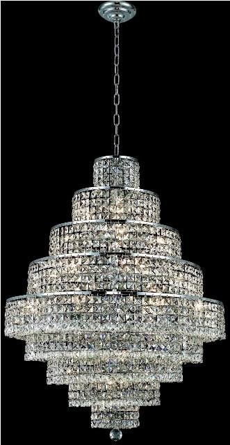 ZC121-2039D30C/EC By Regency Lighting Maxim Collection 20 Light Chandeliers Chrome Finish